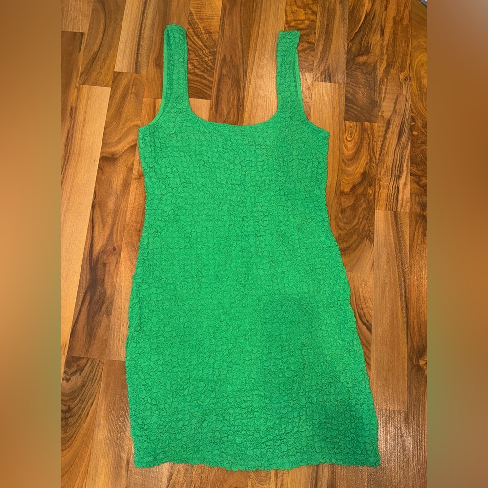 Rails Green Textured Tank Dress